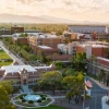 Wide shot of campus